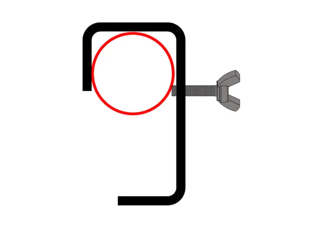 Doughty T21805 HOOK CLAMP 75mm 