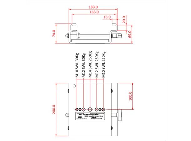 Doughty T28875 HEAVY DUTY MARQUEE CLAMP 