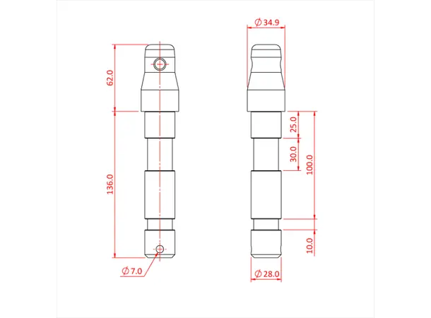 Doughty T45752 HALF CONNECTOR FITTED WITH EURO SPEC SPIGOT 