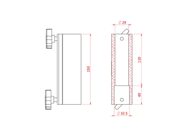 Doughty T50600 MOUNTING FOR 29mm TV SPIGOT 