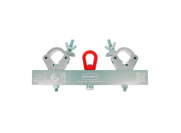 Doughty T55780 SOLID HANGING TRUSS ADAPTOR (Silver) (1000Kg) 