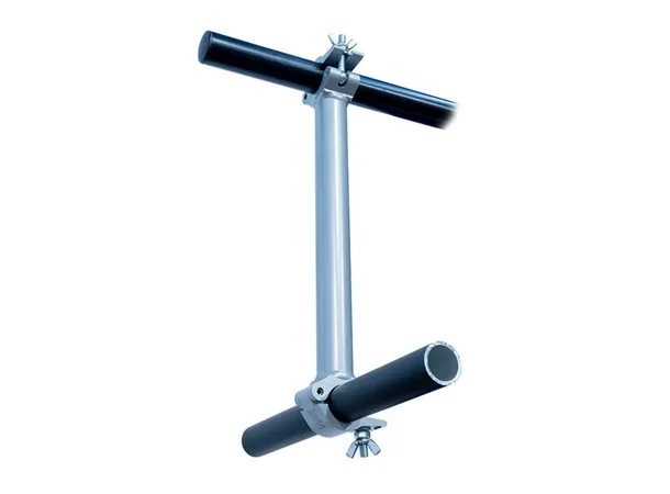 Doughty T57361 PIPE TO PIPE COUPLER 90 degree (250mm centres) (Black) 