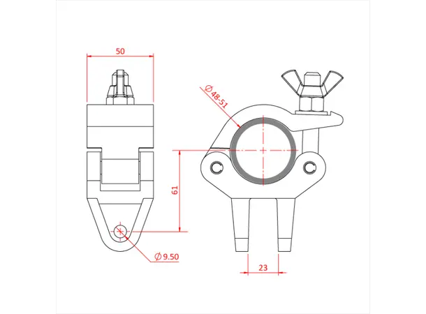 Doughty T58720 STABILISER COUPLER (Basic) 