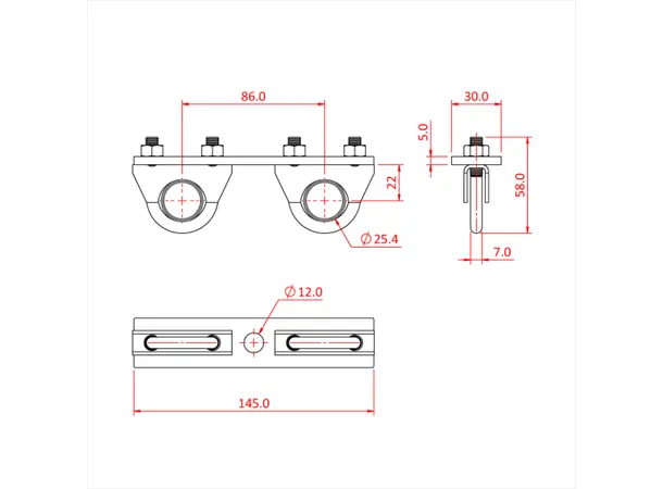 Doughty T63752 OVERLAP BRACKET 