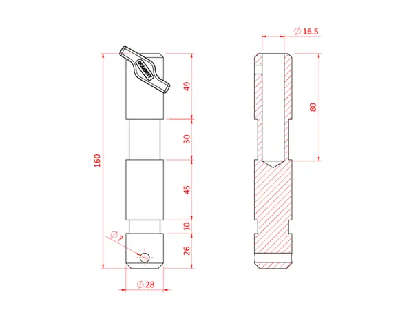 Doughty T73800 28mm-16mm Reducer Spigot 