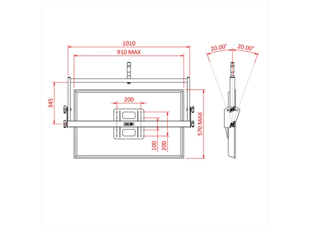 Doughty T75020 TV BRACKET 42" 