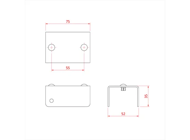 Doughty T77600 EASYDECK MODULE JOINT CHANNEL 