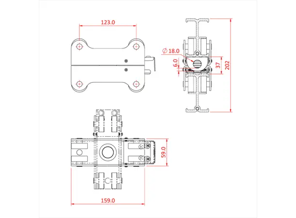 Doughty T85215 STUDIO RAIL 80 4 WHEEL DOUBLE SWIVEL CAR (BRAKE) 