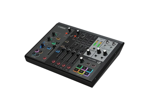 Yamaha AG08BL, 8 ch live streaming mixer Mixer with USB audio I/F, Sofware bundle 