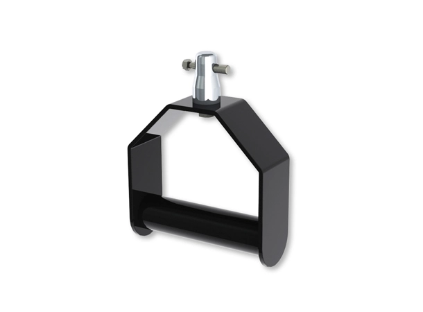 Doughty MRS  Drop arm Stirrup with half connector and pin ( Black)