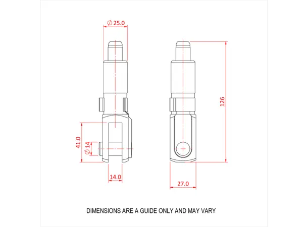 Doughty T37652 Reutlinger Type 50SVII W/Gaffel Ø4mm Wire 60Kg, Ø5mm Wire 90Kg 