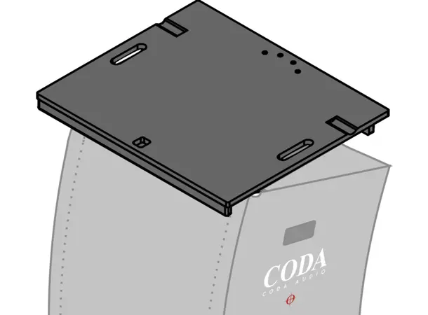 CODA Audio LID DOT AR Flat top AiRAY for transport 