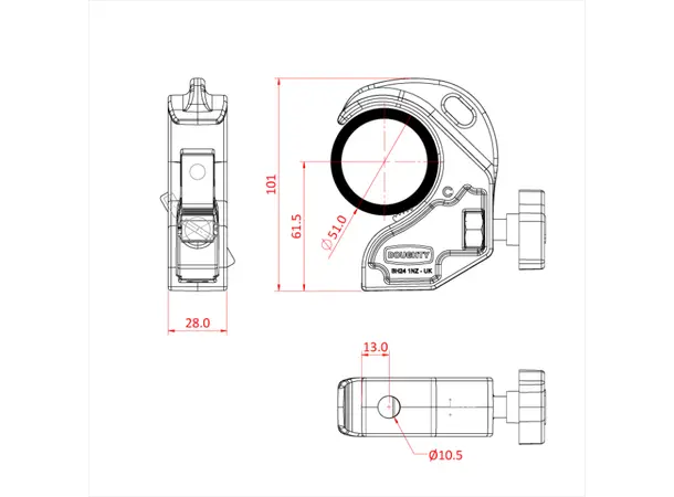 Doughty T58400 Twenty Clamp 48-51mm 