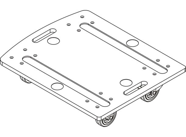 CODA Audio DOT G15 Sub Dolly Transport Dolly for G15-Sub 