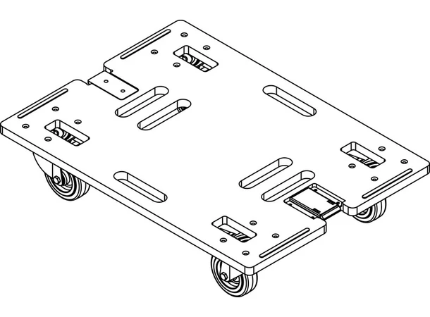CODA Audio DOT-SCV-F Transport Dolly for up to 4xSCV/SC2-F 
