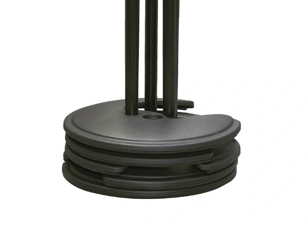 K&M 26075 Mic stat ONE hand, Rund base stackable, U/GALGE 