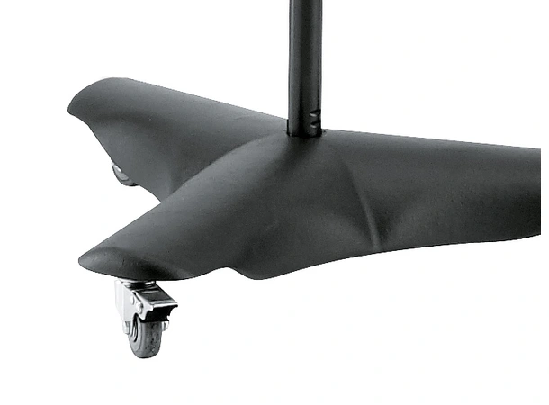 K&M 21430 OH Mikrofonstativ på hjul 135-220, 1-2M tel.galge 