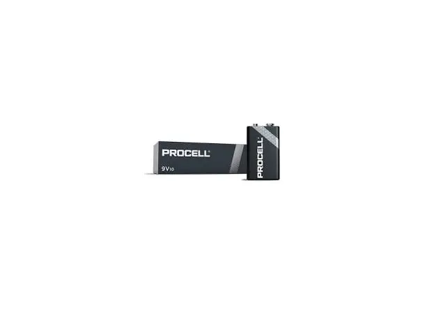Le Mark Duracell Procell Battery 9V 10 packing