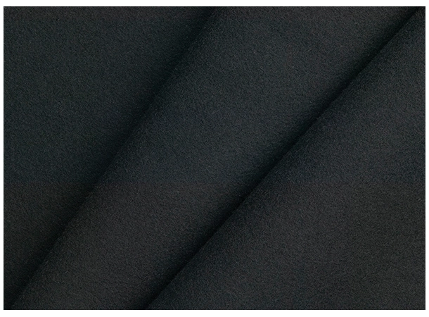 J&C Premier wool serge BLACK 150cm Pr.M 565g gode akustiske egenskaper
