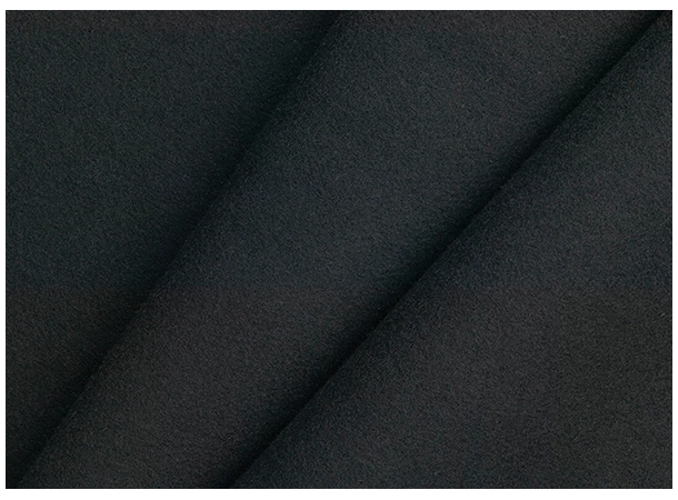 J&C Premier wool serge BLACK 150cm Pr.M 565g gode akustiske egenskaper 