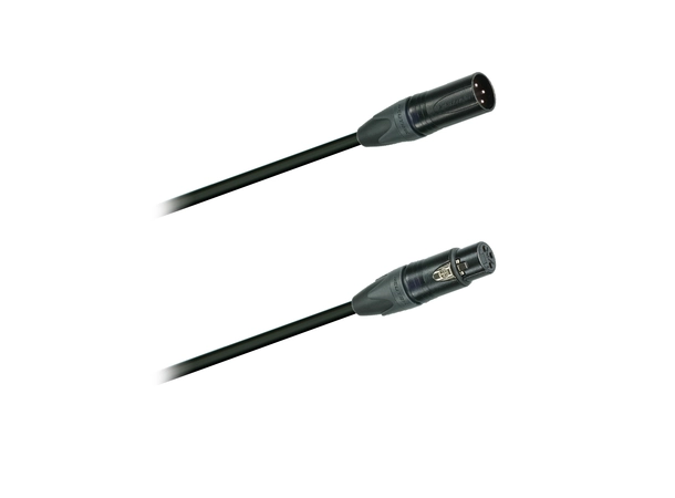 PROkabel MIC-kabel 12M, Black Neutrik Brown ring - red cap 