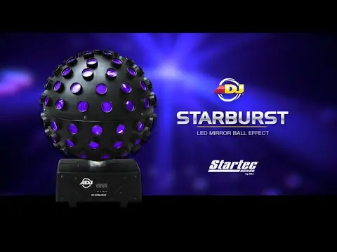 ADJ Starburst Rotating Mirrorball 4 Kg, Sound to light 