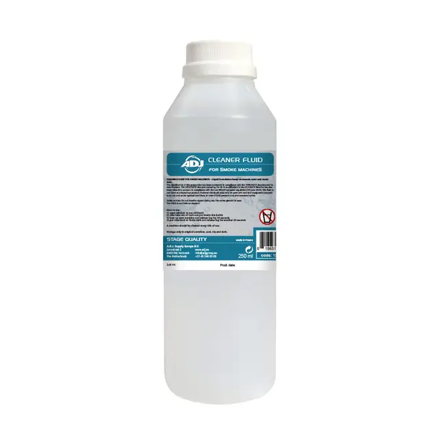 ADJ fog machine cleaning fluid 250mL Reccomended after every 30h of usage 