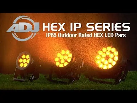 ADJ 7P Hex IP IP65, 7x 12W RGBAW+UV LEDs, 25° Beam 