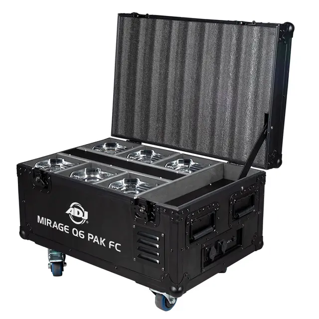 ADJ Mirage Q6 Pak Flight case with charging solution 
