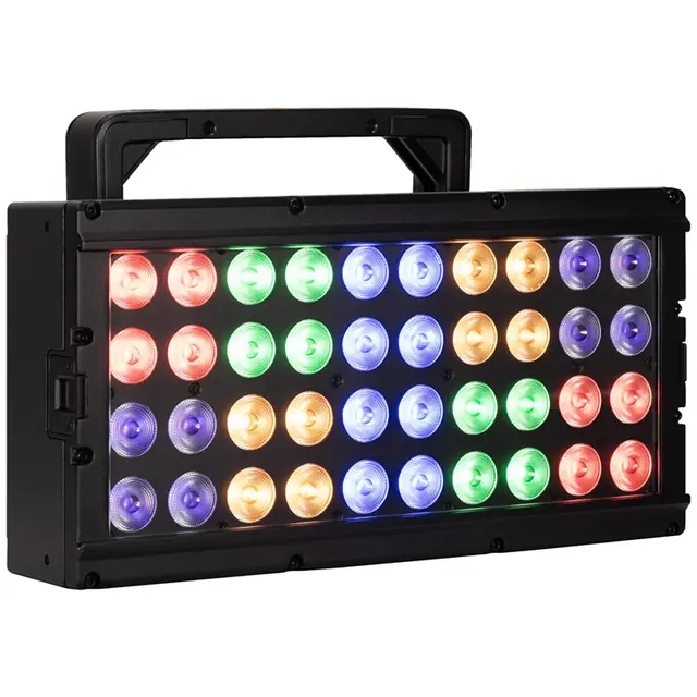 ADJ 40 HEX IP PANEL - 19.590 Lumen Wash/strobe, IP65, 40x20W RGBAL+UV 