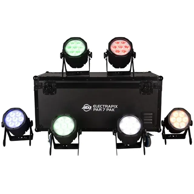 ADJ ELECTRAPIX BAR 8 PAK Black 8px,20W Hex LED (RGBAL+UV) 17° Beam 