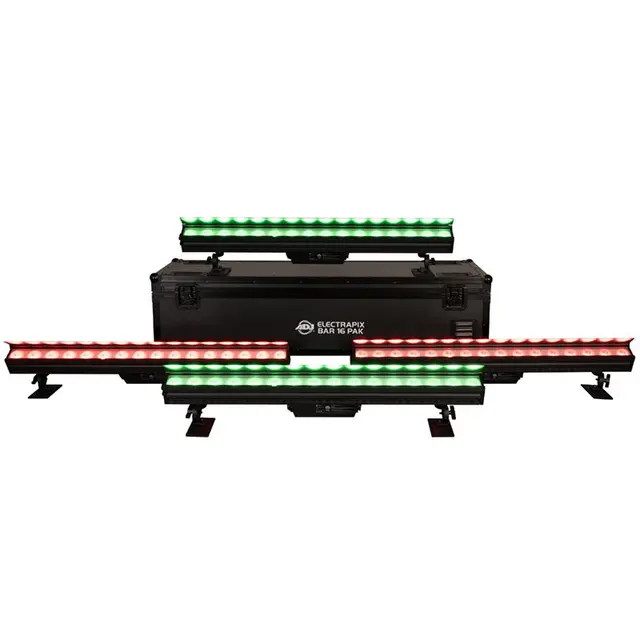 ADJ ELECTRAPIX BAR 16 PAK Black 20-Watt Hex Color LED (RGBAL +UV) 17º 