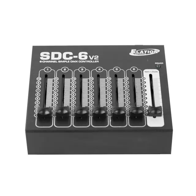 ADJ SDC-6 Faderdesk V2 black 6 Direct Channel Access Faders 