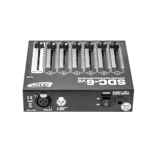 ADJ SDC-6 Faderdesk V2 black 6 Direct Channel Access Faders 