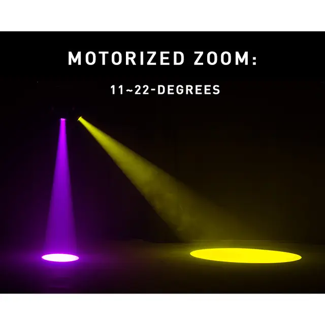 ADJ Focus Spot 4Z - CRI 76 - 7000 Lumen 200W LED, 24.000K, 11 - 22° 