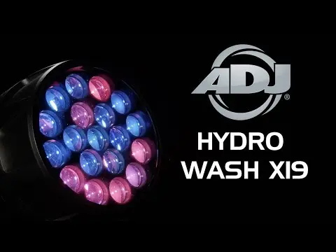 ADJ Hydro Wash X19 - IP65 - 6 - 40° 19x Osram 40W RGBW (4-IN-1) LEDs, 7.500L 