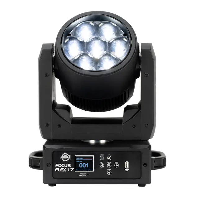 ADJ Focus Flex L7 Zoom Wash 6 - 55° 7 x 40-Watt RGBL, CRI: 83.4, 7 Kg 