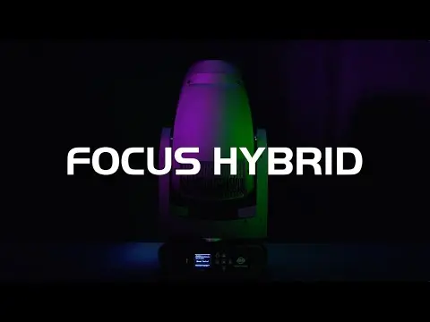 ADJ Focus Hybrid - 2° to 24° 200W, (7,500K) LED engine,  >70CRI 