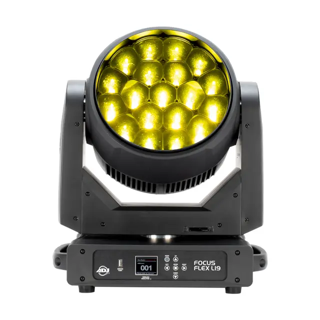 ADJ Focus Flex L19 - 7.814 Lum - CRI 83 19 x 40-Watt RGBL LEDs, 5° - 50° 