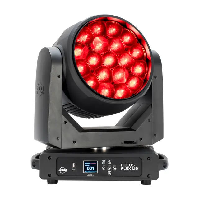 ADJ Focus Flex L19 - 7.814 Lum - CRI 83 19 x 40-Watt RGBL LEDs, 5° - 50° 