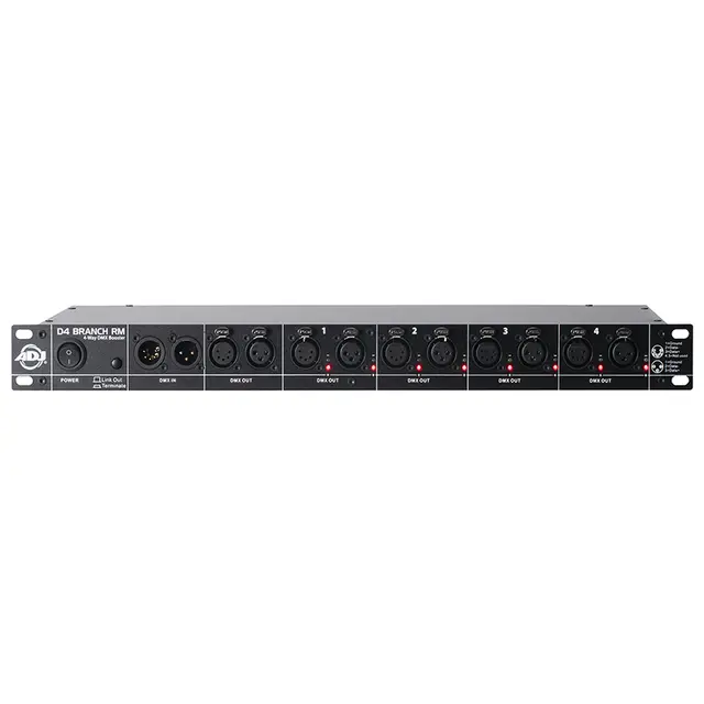 ADJ D4 Branch RM DMX splitter 4 isolerte uttak 