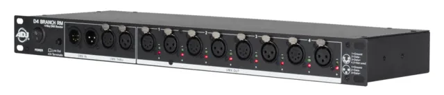 ADJ D4 Branch RM DMX splitter 4 isolerte uttak 