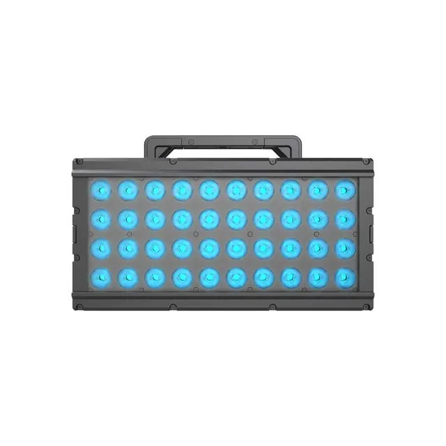 ADJ 40 HEX IP PANEL - 19.590 Lumen Wash/strobe, IP65, 40x20W RGBAL+UV 
