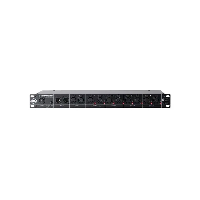 ADJ D4 Branch RM DMX splitter 4 isolerte uttak 