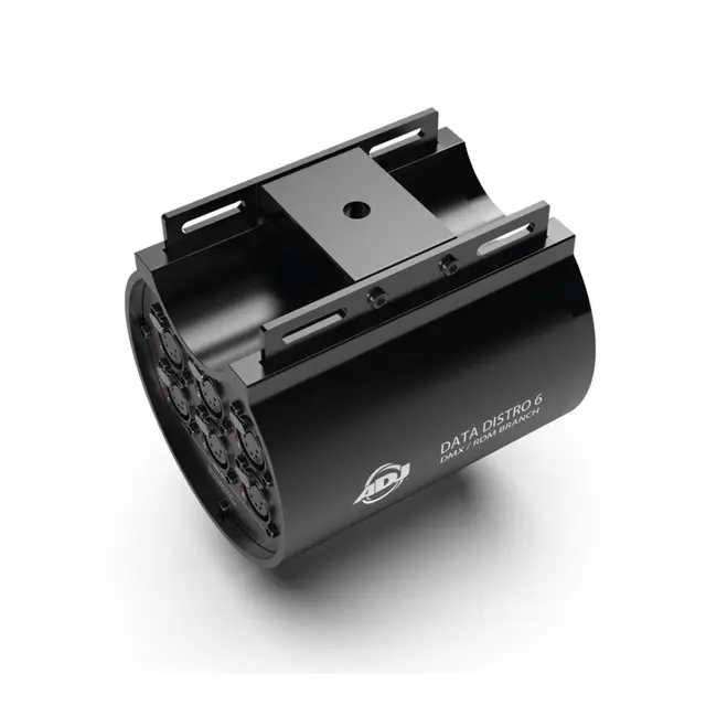 ADJ Data Distro 6 5-pin XLR, og 6x 5-pin XLR-utganger 