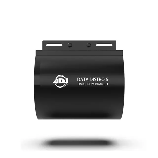 ADJ Data Distro 6 5-pin XLR, og 6x 5-pin XLR-utganger 