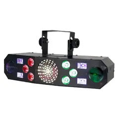 ADJ Furious Five RG Sound controlled via built-in microphone