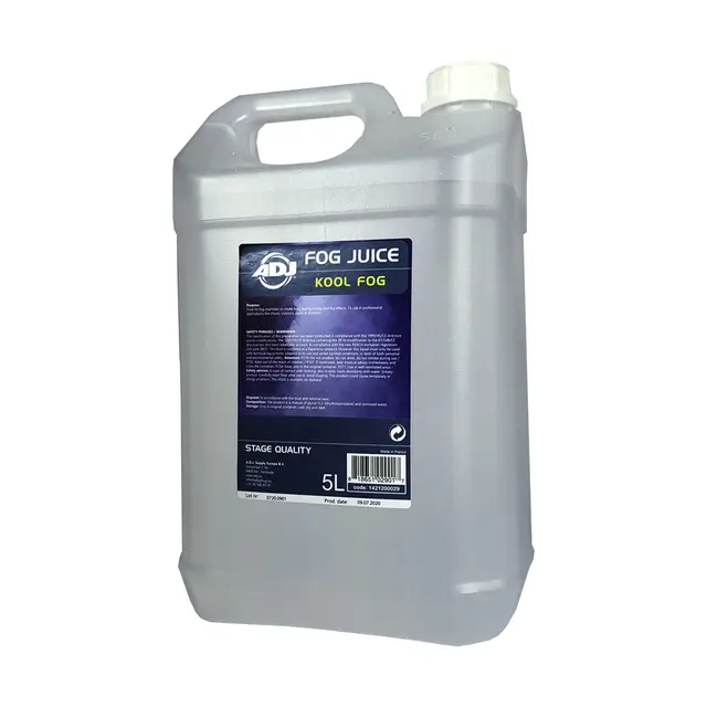 ADJ Kool Fog 5l Stays low longer than standard fog juice 