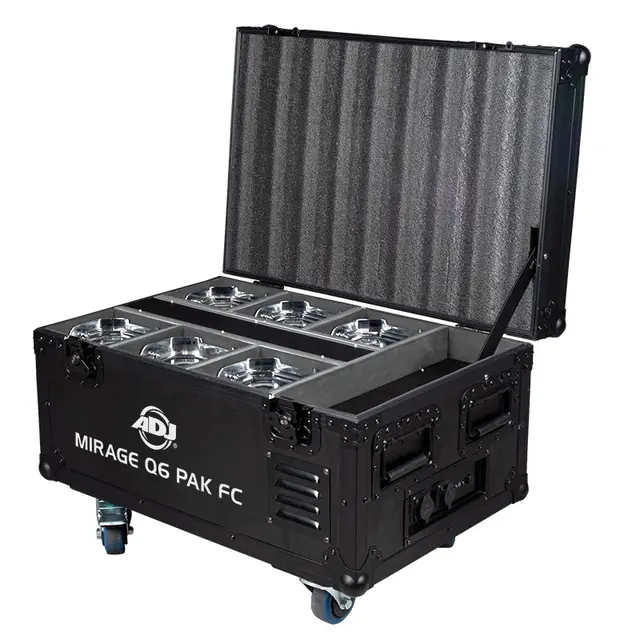 ADJ Mirage Q6 Pak Flight case with charging solution 