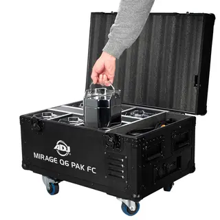 ADJ Mirage Q6 Pak Flight case with charging solution